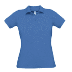 Polo de travail femme BC404 – Coton piqué – B&C bleu roi