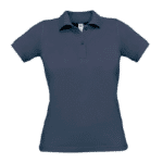 Polo de travail femme BC404 – Coton piqué – B&C marine