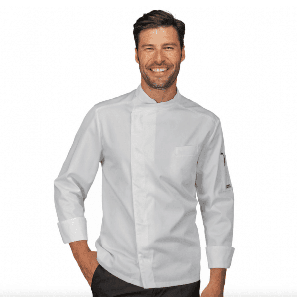 Veste de cuisine blanche Manches Longues Bilbao – Isacco