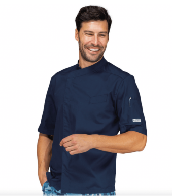 veste de cuisine bibao MC bleue isacco