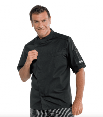 veste de cuisine bibao MC noire isacco