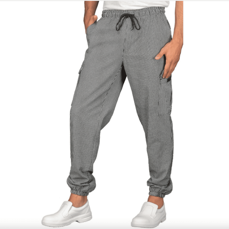 Pantalon de cuisine PantaWork - 100% coton - ISACCO pied de poule