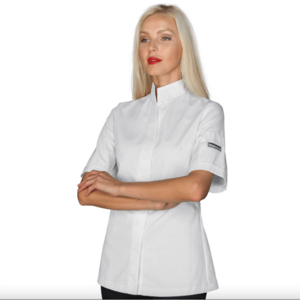 Veste de cuisine blanche Boston femme - MC - ISACCO